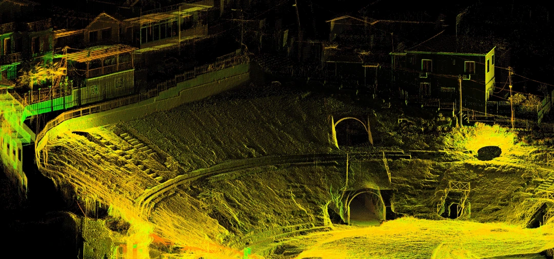 Rilievo laser scanner 3d anfiteatro romano Durazzo - Archimeter